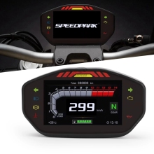Universal Motorcycle LCD Digital Speedometer TFT 6 Gear Backlight Odometer