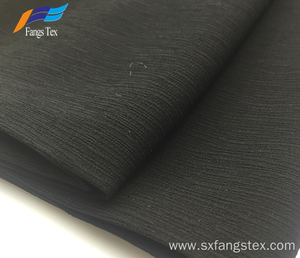 Breathable 100% Polyester Bark Crepe Chiffon Abaya Fabric