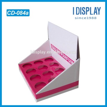 TOP sell cosmetic display counter top display cardboard book display