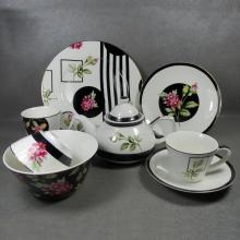 Dinnerware Sets Flower Porcelain Round