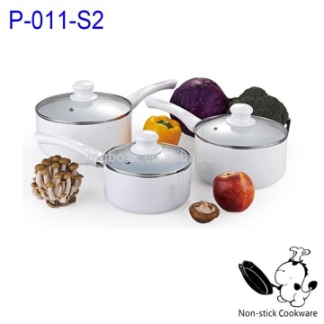 non-stick ceramic coating cookware chefline cookware white ceramic cookware