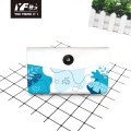 Popular simple color embroidery partysu pu pencil case