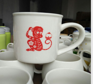 Promotional Printed White Color Ceramic Cup