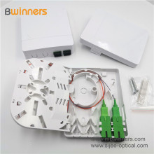 2019 Hotsale FTTH 2 Core Wall mount Fiber Optic Faceplate Wall Socket