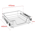 1x 텔레스코픽 보관 서랍 풀 아웃 와이어 바구니