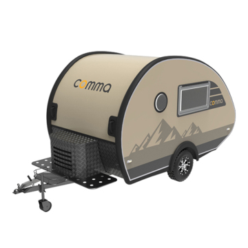 Teardrop Trailer With Shower Toilet Rear Kitchen Lighting