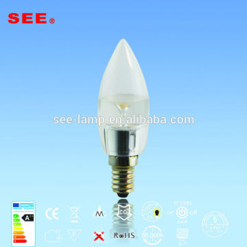 china manufacturer 240v e10 candle bulb 2w 3w ce rohs