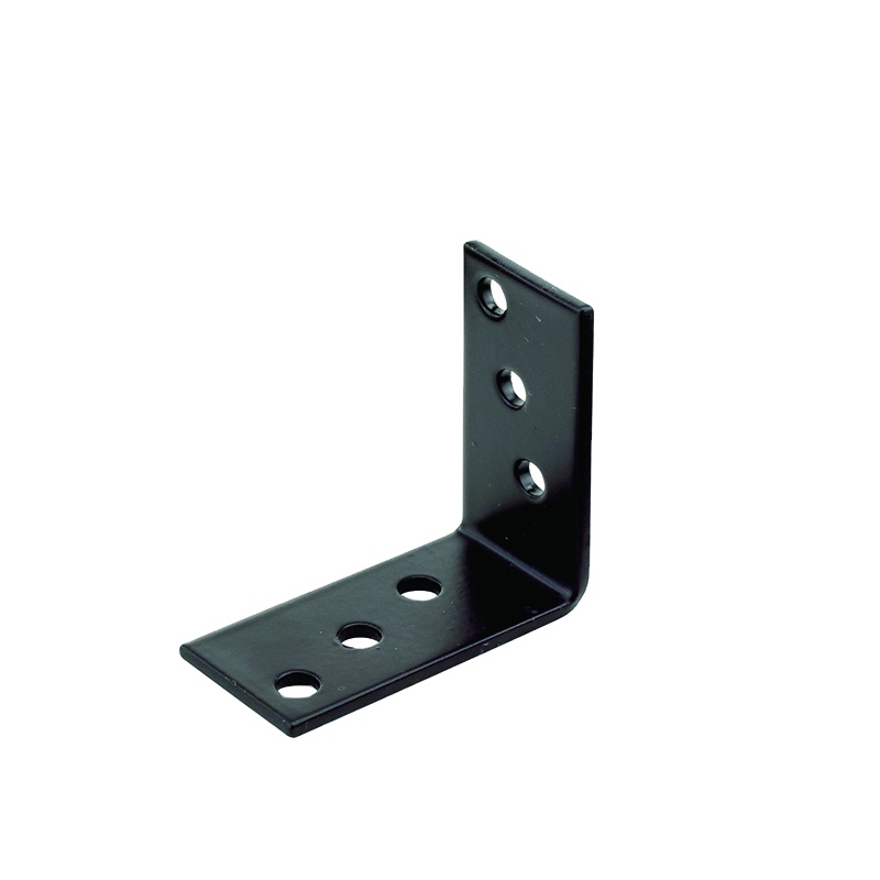 Metal Shelf Wall Mounting Brackets Steel black L shape shelf brackets