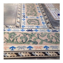 Flower Pattern Mosaic Marble Mesh for Wall Background