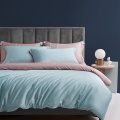 Solide Farbe Lenzing Tencel Duvet Cover Bettwäsche-Set