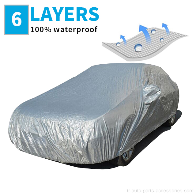 Hafif polyester anti -scratch evrensel araba kapakları