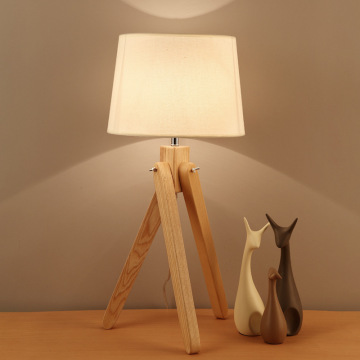 Lampe d&#39;éclairage de sol en bois LEDER