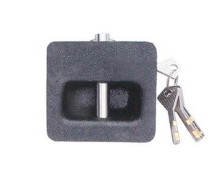 Russian Type Padlock, "D"Type Plastic Plated Iron Padlock (J0804)