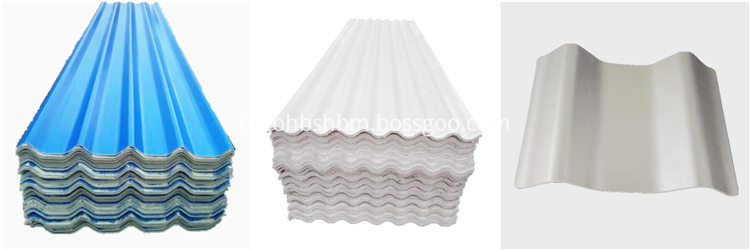 Waterproof Heat Insulation Corrugated MgO Roof Tile