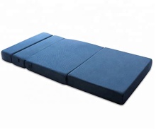Linen Fabric Portable Folding PU Foam Sofa Bed Mattress