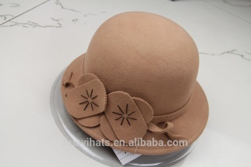 famous designer floral fashion knitted cloche hat