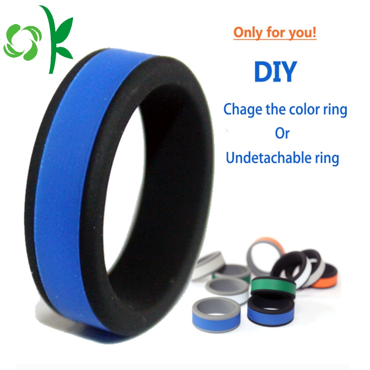 blue silicone ring