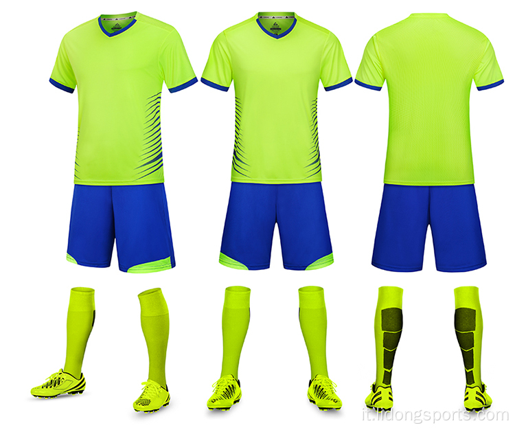 Squadre moq traspiranti MOQ Soccer Jersey Uniform Wholesale