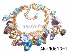 polymer clay flowery bracelet