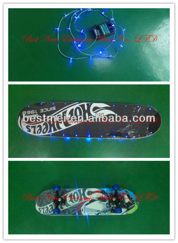 Waterproof flicker LED light Skateboard for Kids