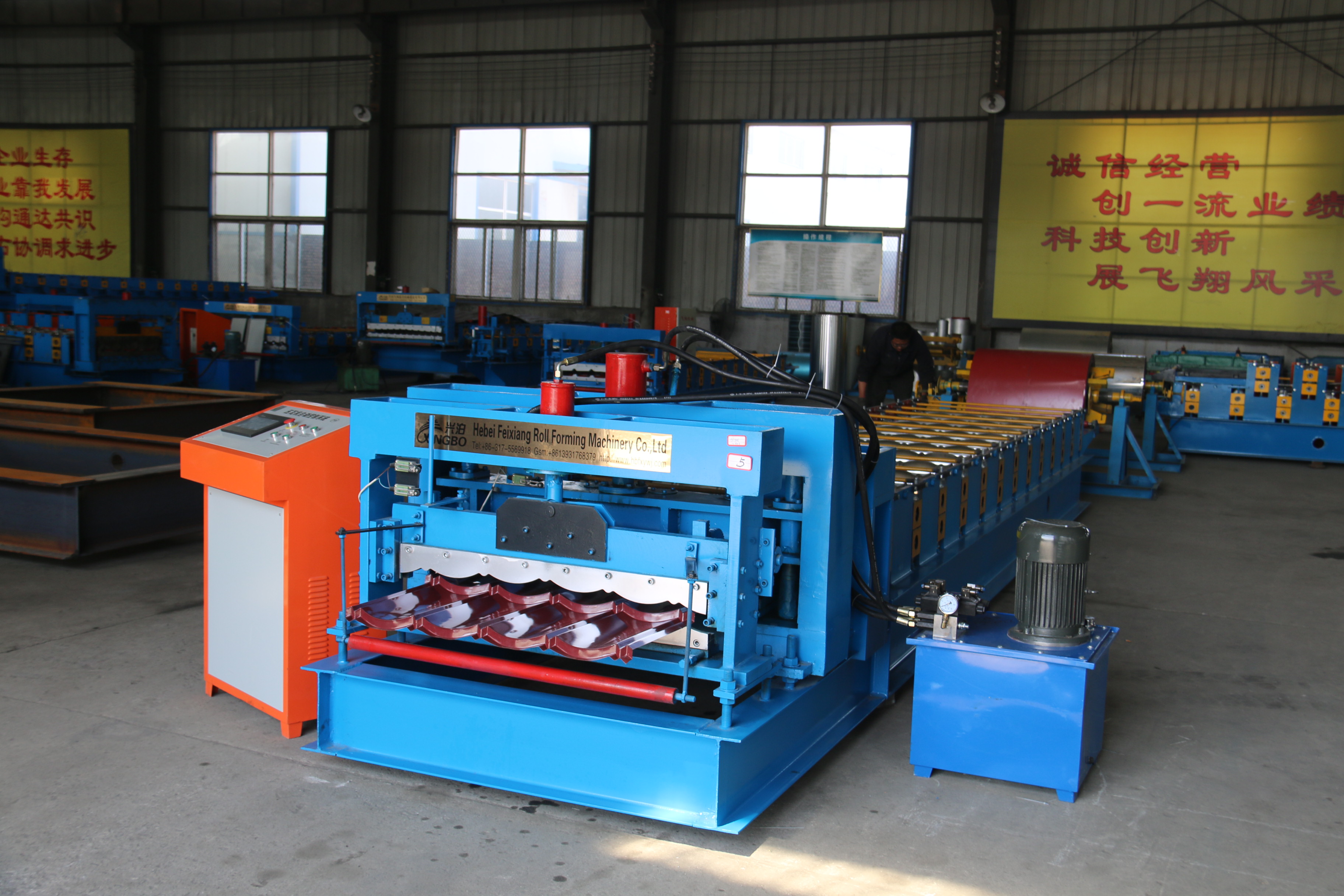 Hot sale glazed tiles roofing machine in thailand