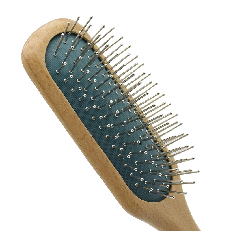 Hot Sales Professional Paddle Massage Hair Brush/Hair Brush with Wooden handle Paddle Hair Brush