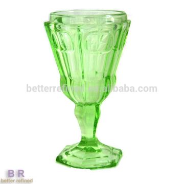 painted crystal glass cups