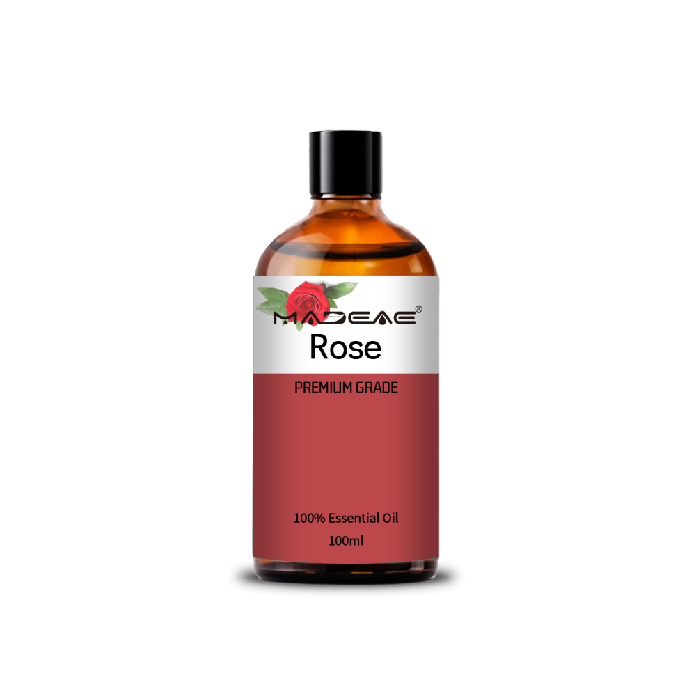 Extrait de fleur de beauté biologique Huile de parfum rose pour soin de la peau