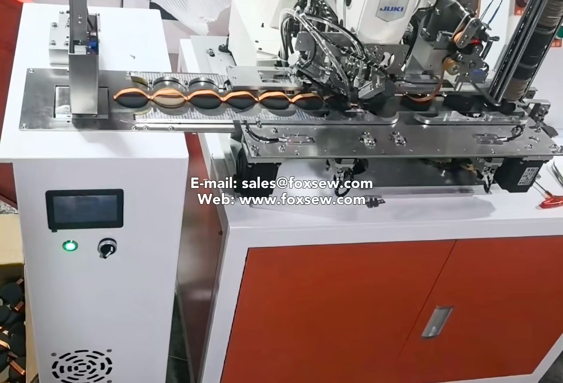 Automatic Powder Puff Ribbon Sewing Machine F Automatic Powder Puff Ribbon Sewing Machine F