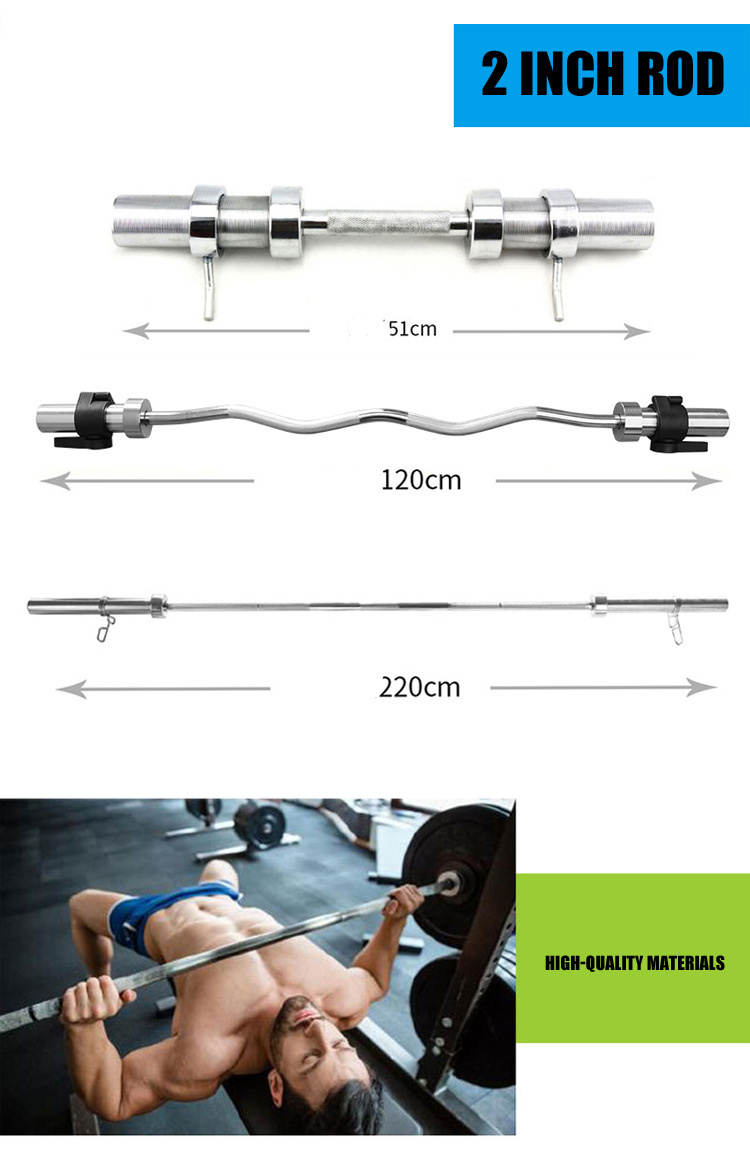 Fitness Body Building Equipment Weight Lifting Standard Barbell Bar And Plate Bilanciere Barbell Bar