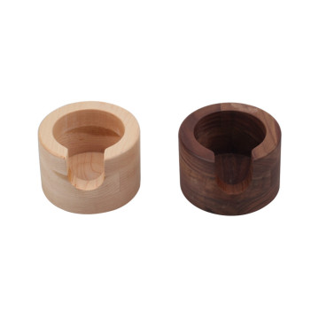 Brown Round Wooden Porta Filter Station