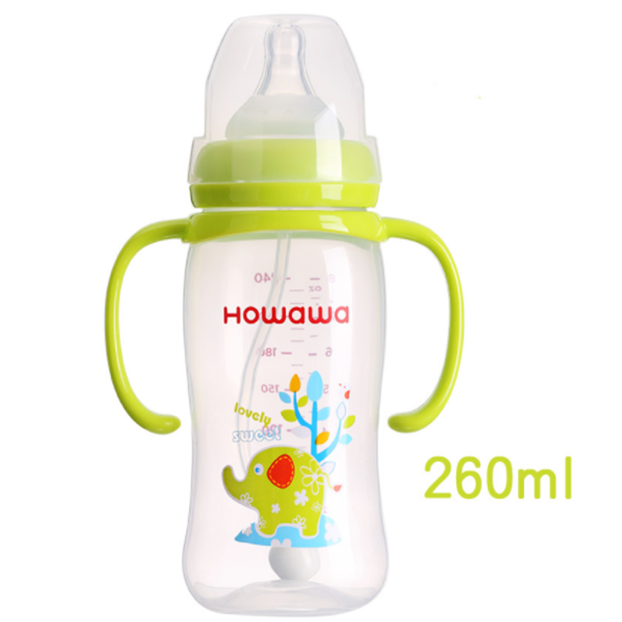 Sticlă 9oz Baby PP cu mâner pentru alăptarea bebelușului