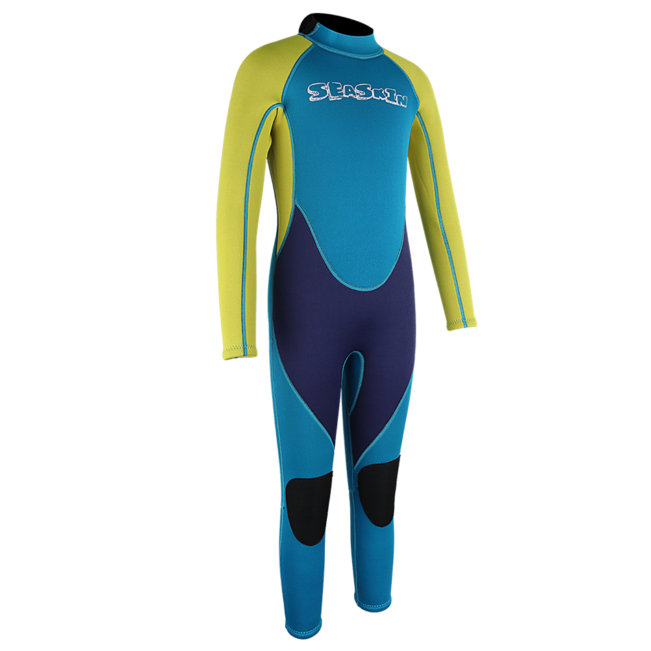 Zeein kinderen 3/2 mm neopreen terug zip fullsuit wetsuit