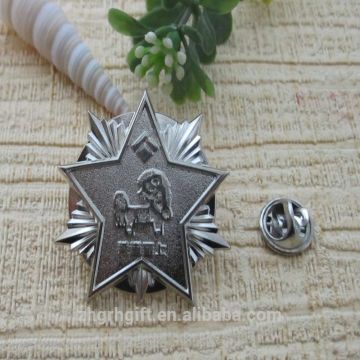 High Quality Star Shaped pin badges Lapel Pin Metal Badge