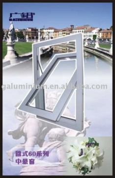 aluminium middle hung window