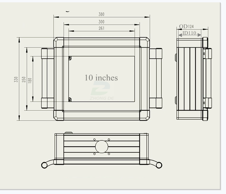 Cantilever control box for HMI