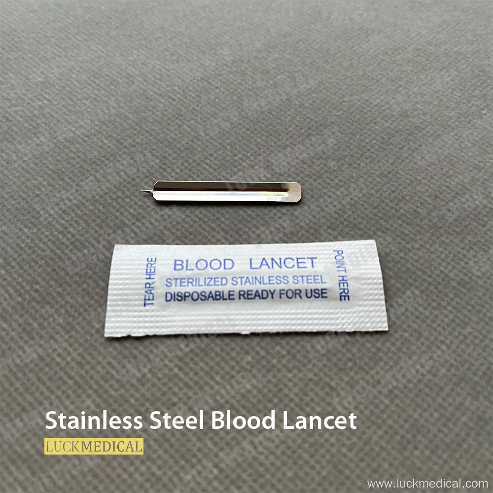 Stainless Steel Blood Lancet Blood Sugar Test