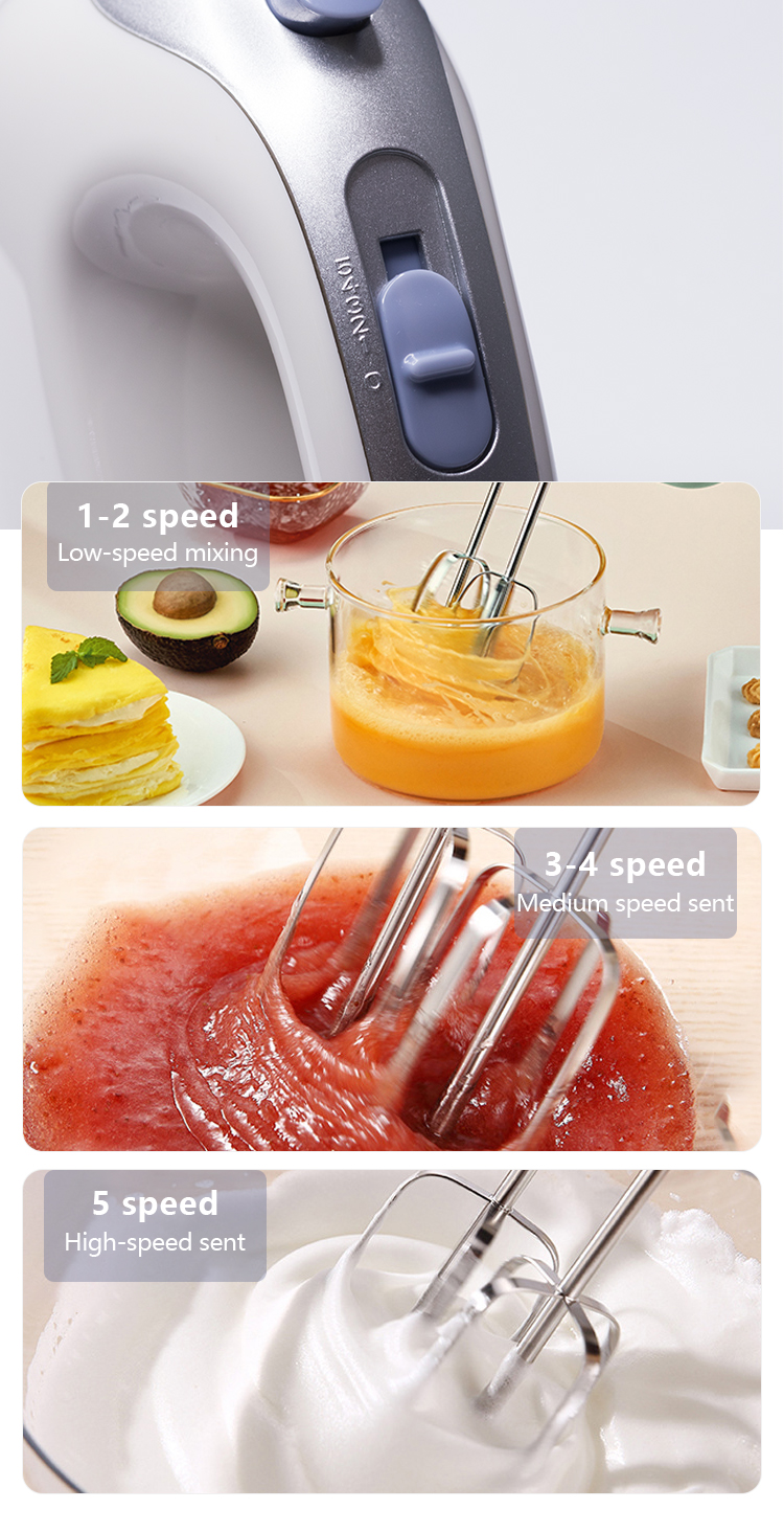 Wireless hand blender for making cakes