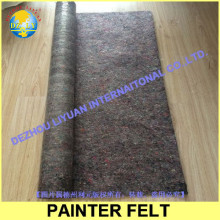 Nonwoven painter felt with film
