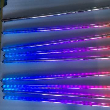 Transparent DeepGray RGB LED Pixel Vertical Light Tube