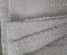 Luxurious Herringbone Pink Wool Fabric