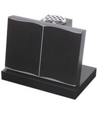 sell shanxi black granite tombstone