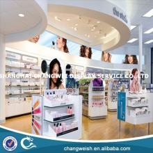 fire-proof wooden free spray can standing display rack