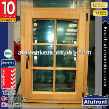 Aluminium with Wood Cladding Windows with decoration grid