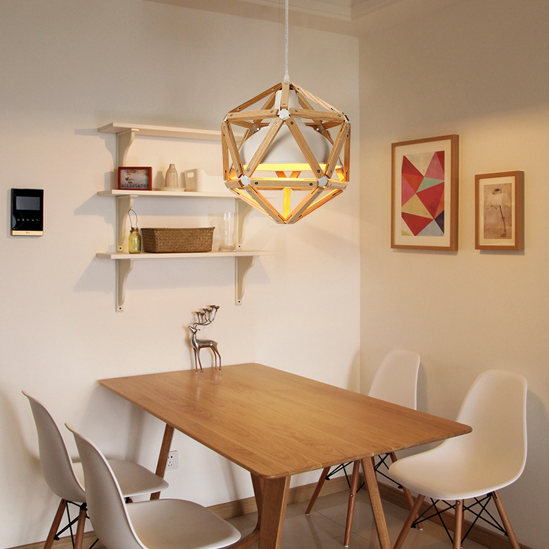 Living Room Wooden Pendant LampsofApplication Modern Ceiling Lights