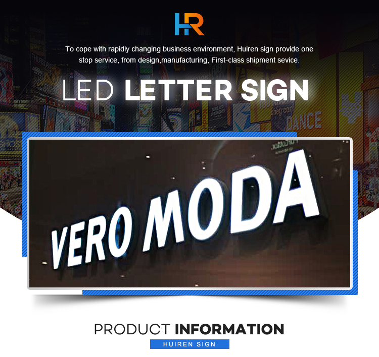 Advertising Company Outdoor Rimless Signage Customized 3d Lighting Letter Sign Letters Led Channel Letters