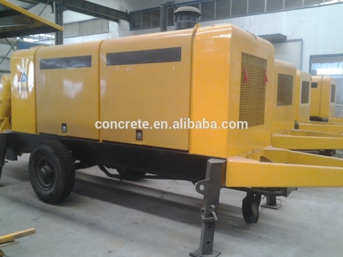 used portable trailer concrete pumps 40m3/h output 10Mpa pumping pressure Alibaba supply