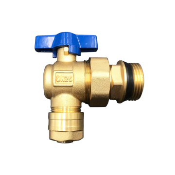 brass ball valve angle type with union