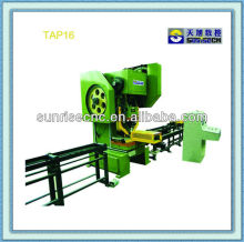 Semi-automatic angle punching line