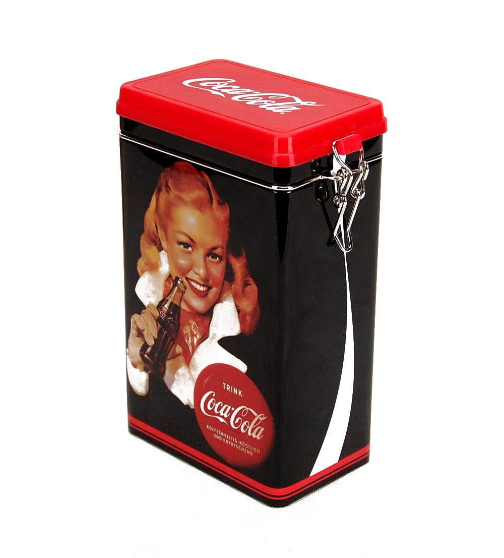 Coffee & Tea Tin Box with Air-tight clip lid